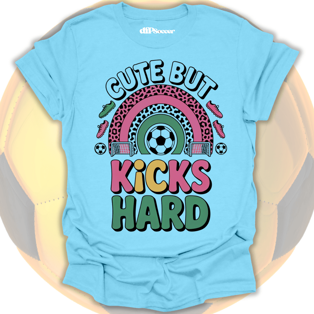 Kicks Hard Soccer T-Shirt