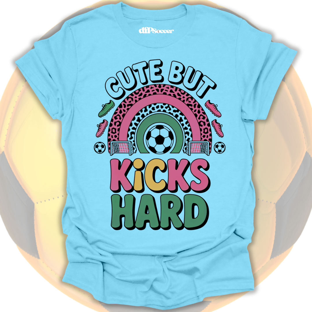 Kicks Hard Soccer T-Shirt