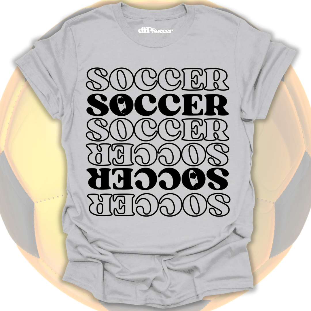 Soccer Pattern Grid T-Shirt
