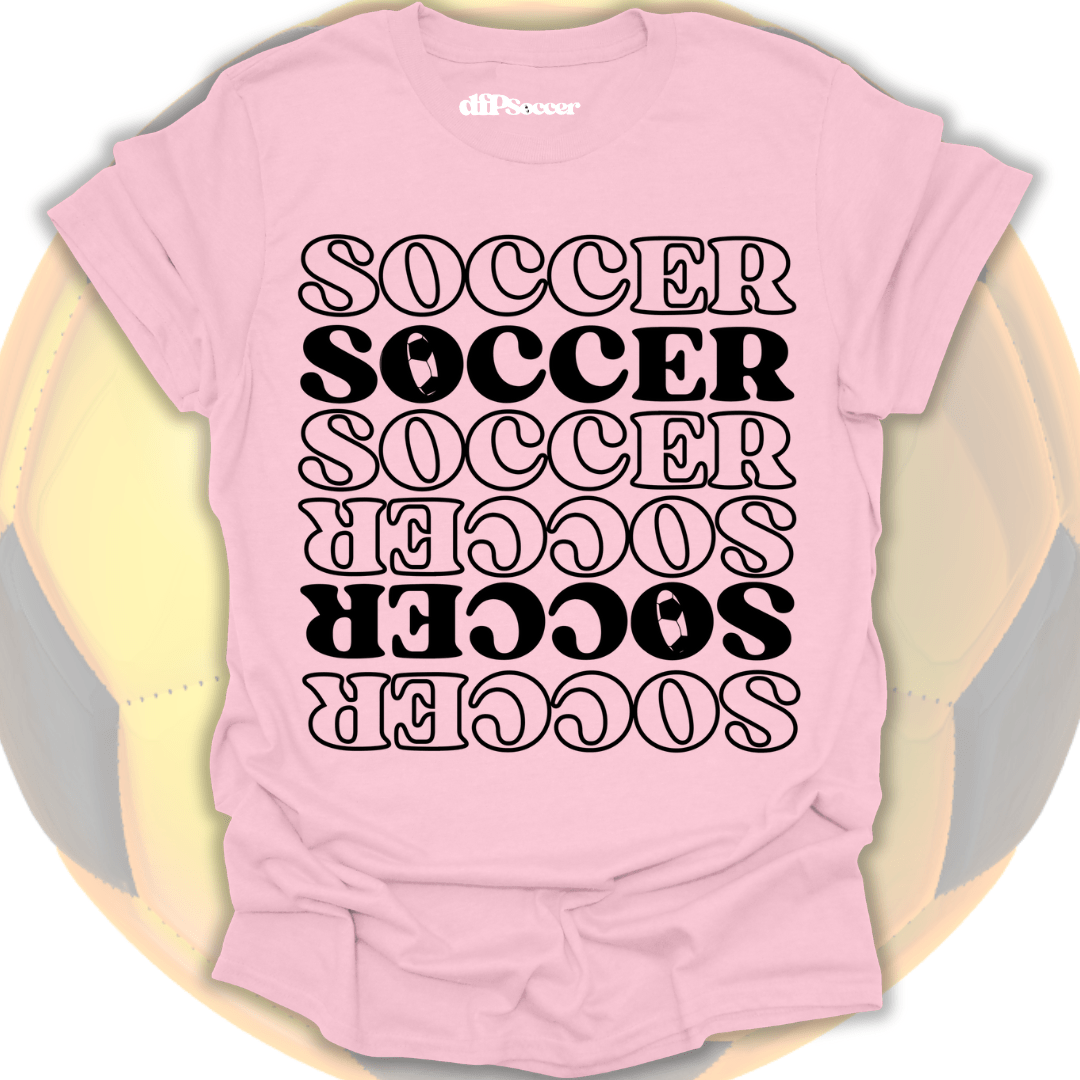 Soccer Pattern Grid T-Shirt