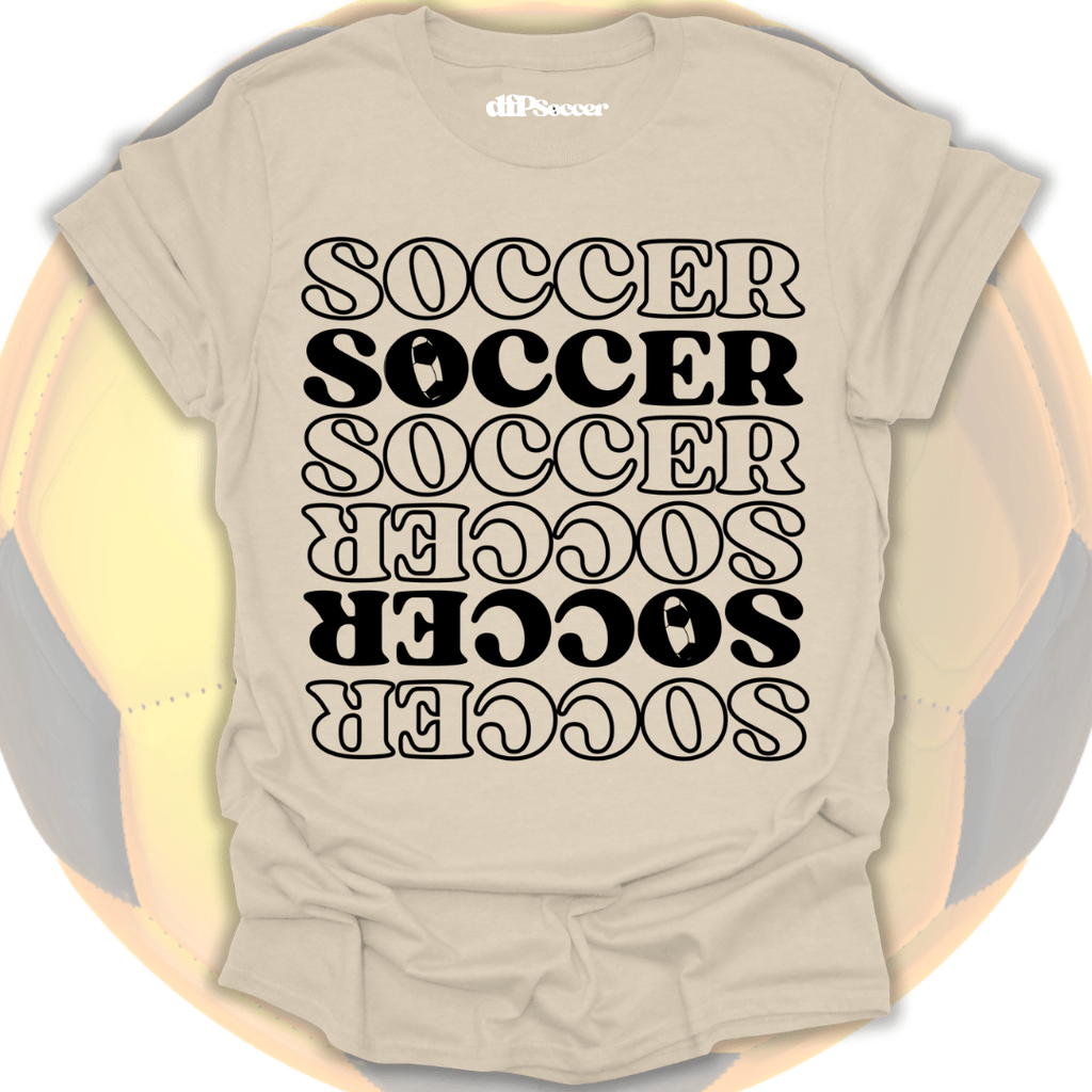 Soccer Pattern Grid T-Shirt