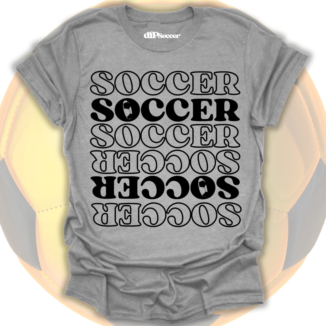 Soccer Pattern Grid T-Shirt