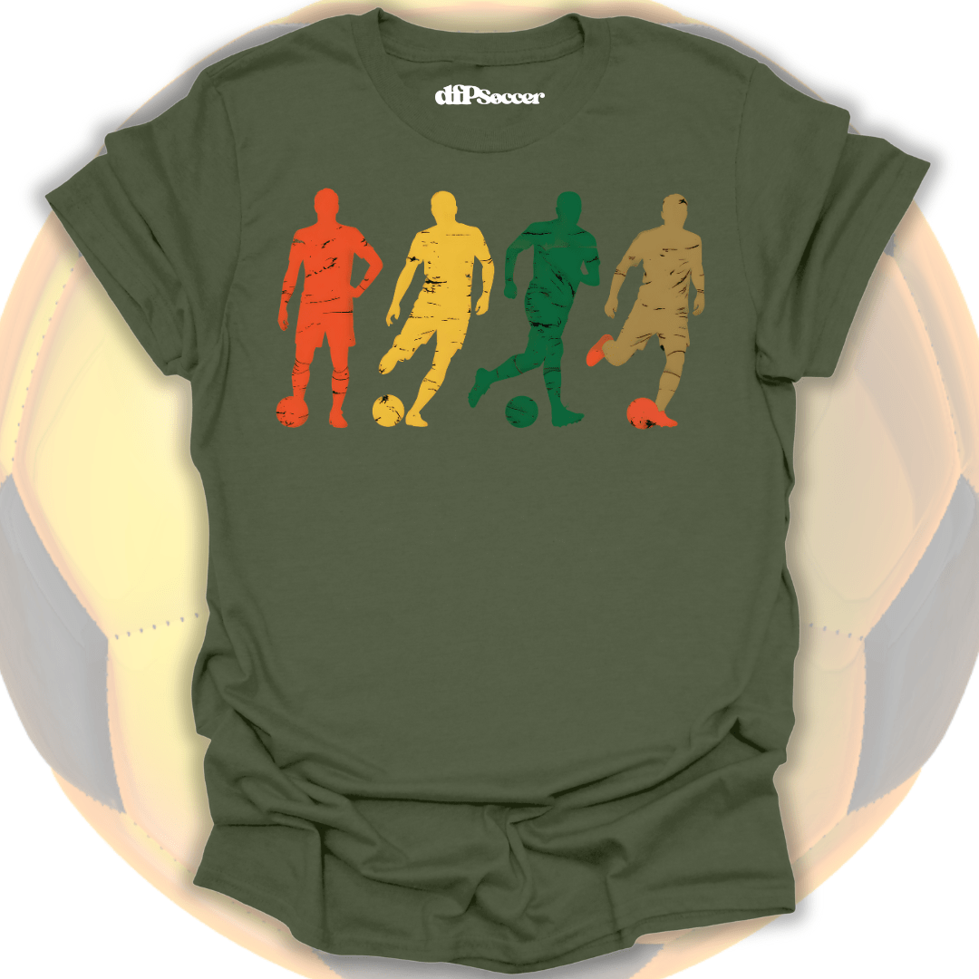 Vintage Motion Soccer T-Shirt