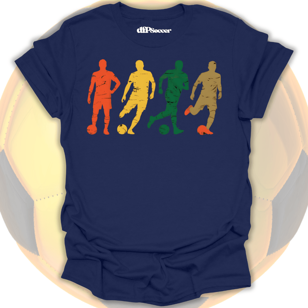 Vintage Motion Soccer T-Shirt