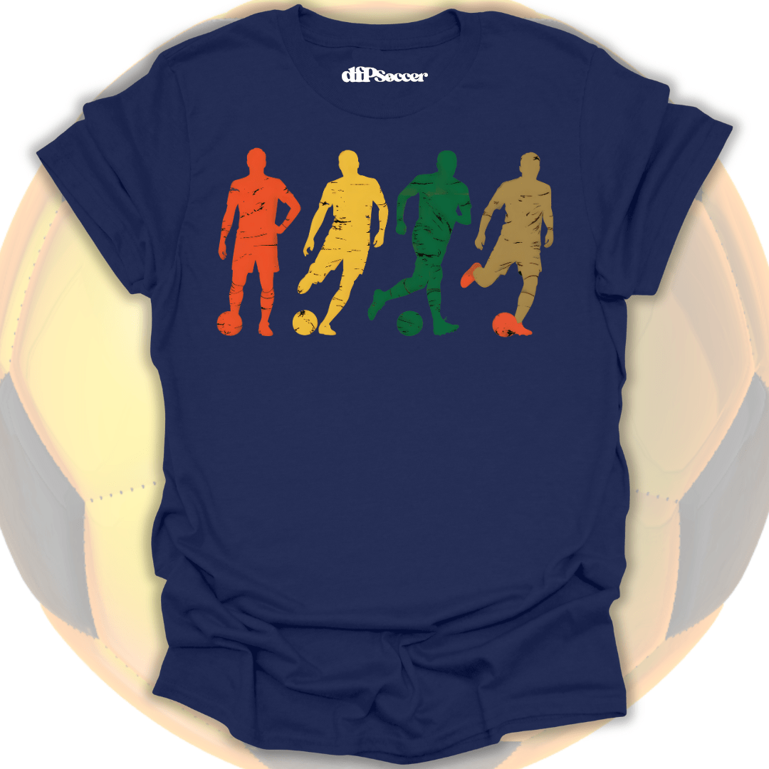 Vintage Motion Soccer T-Shirt