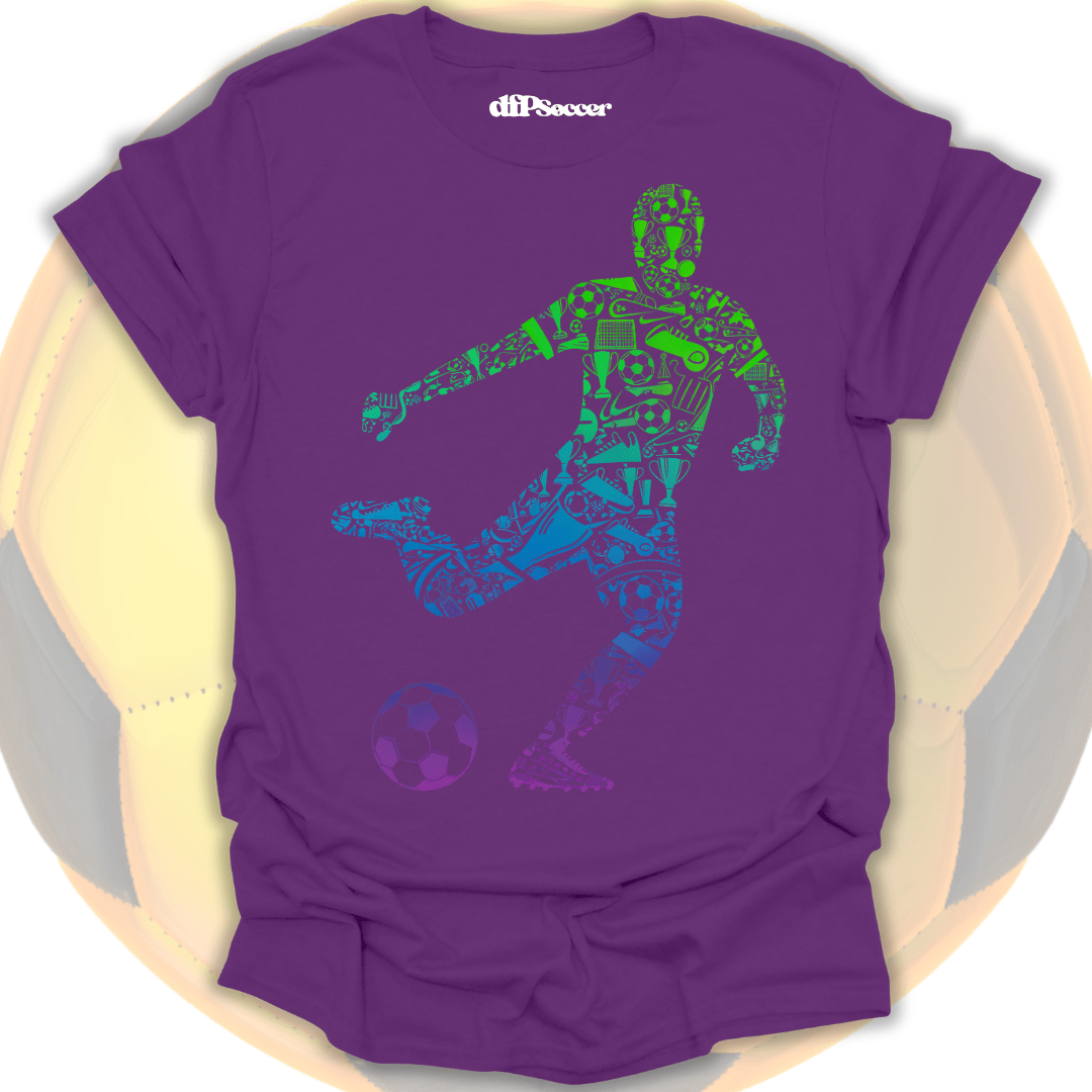 Vibrant Soccer Fusion T-Shirt