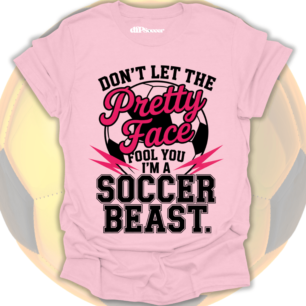 Pretty Face Soccer T-Shirt