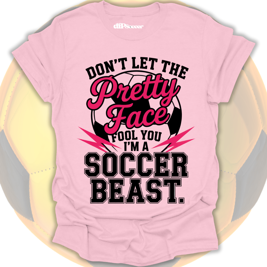 Pretty Face Soccer T-Shirt
