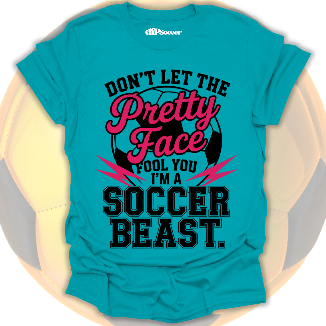 Pretty Face Soccer T-Shirt