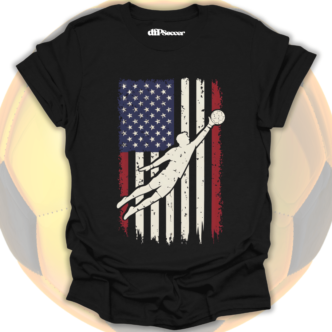 American Flag Goalie T-Shirt