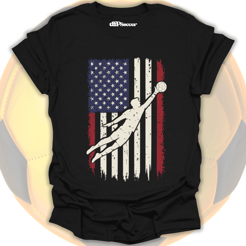 American Flag Goalie T-Shirt