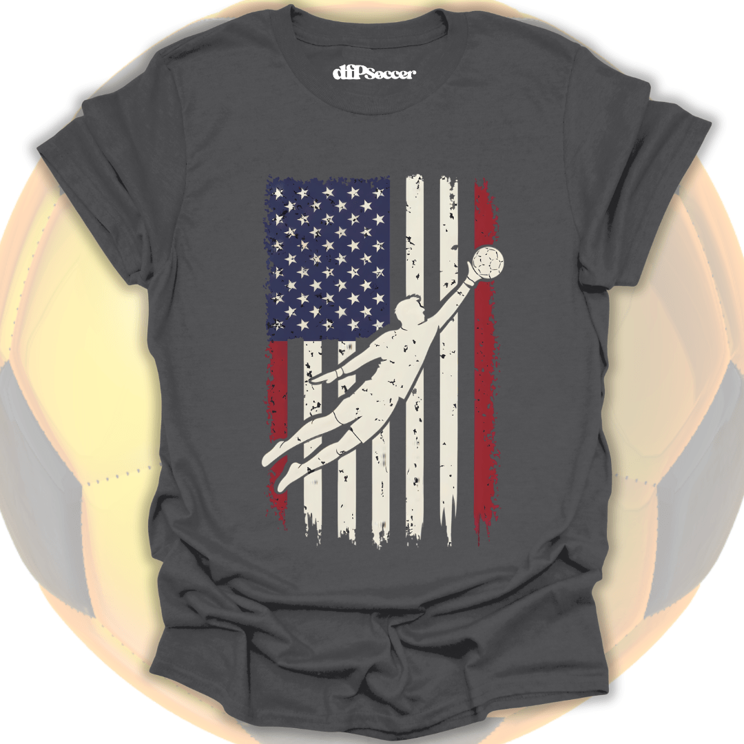American Flag Goalie T-Shirt