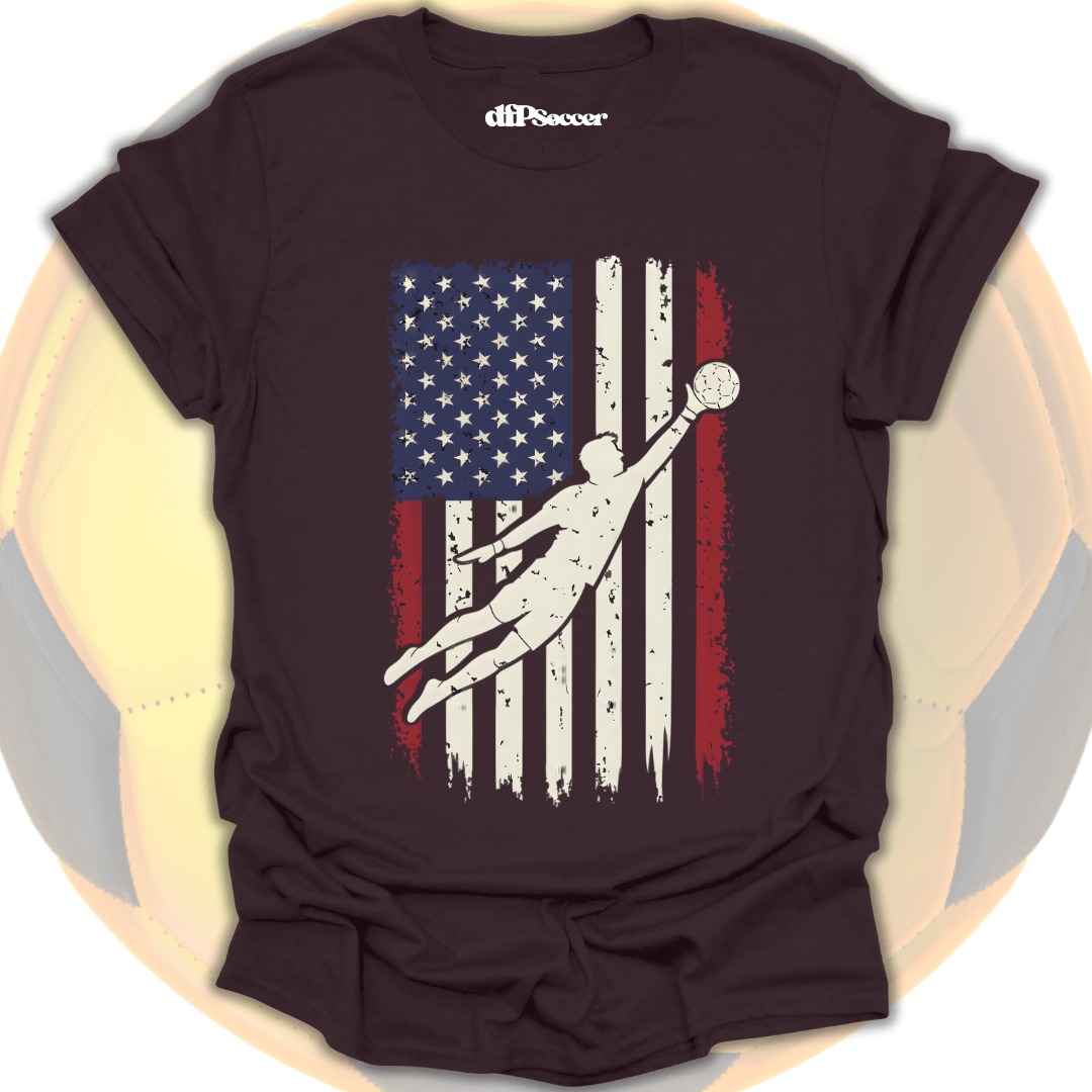American Flag Goalie T-Shirt