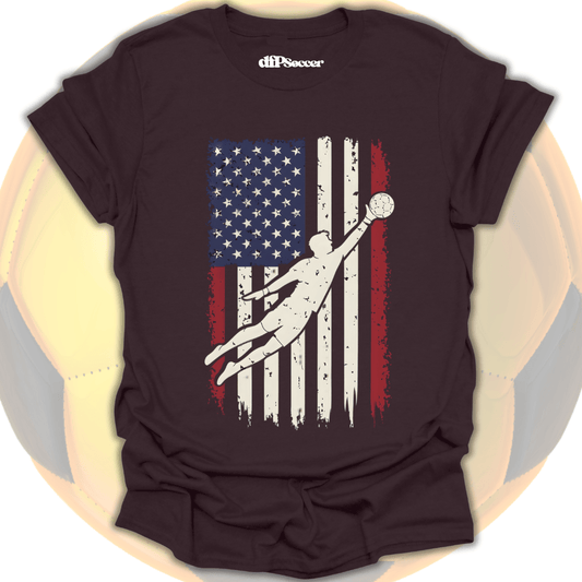American Flag Goalie T-Shirt