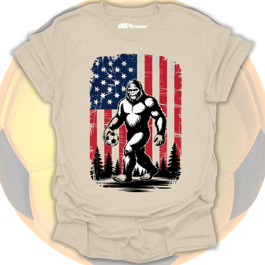 Bigfoot Plays Soccer T-Shirt