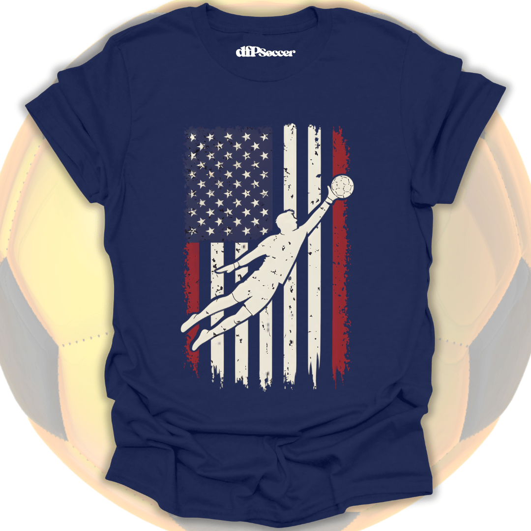 American Flag Goalie T-Shirt