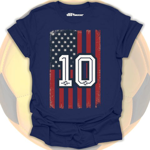 USA Flag Soccer T-Shirt