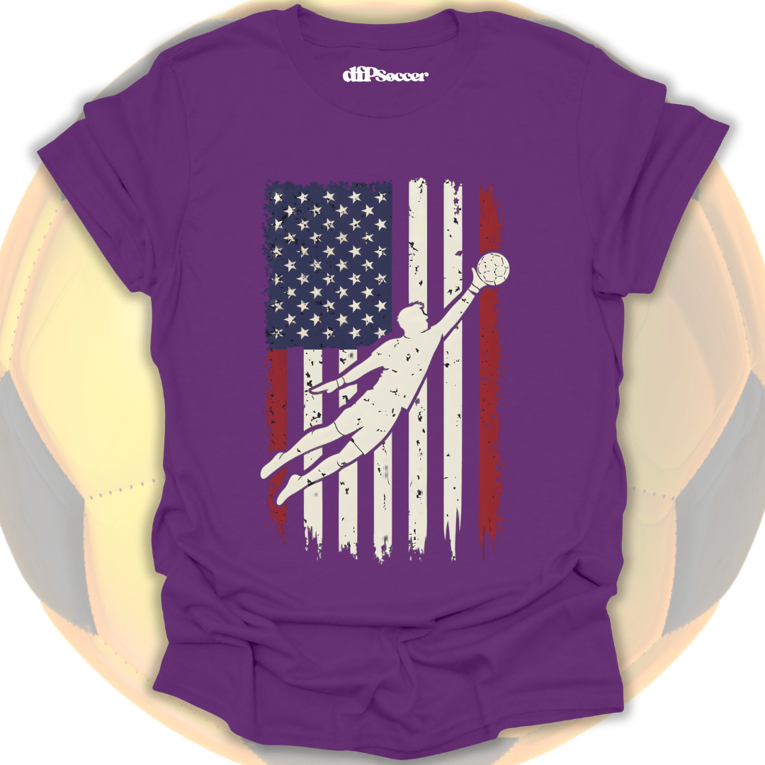 American Flag Goalie T-Shirt