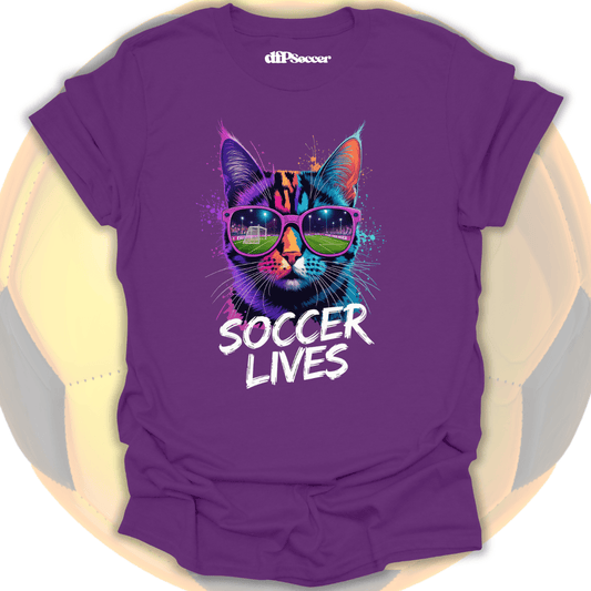Cat Soccer Lives T-Shirt
