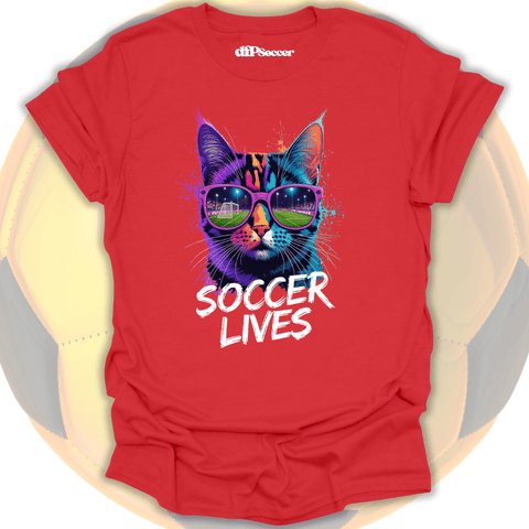 Cat Soccer Lives T-Shirt