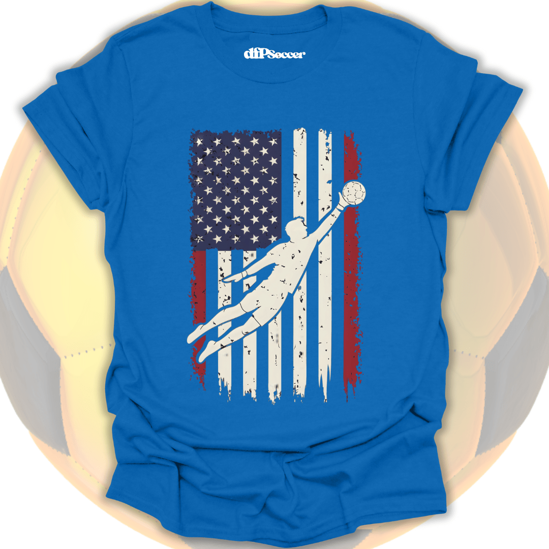 American Flag Goalie T-Shirt