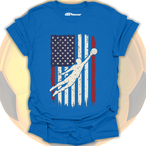 American Flag Goalie T-Shirt