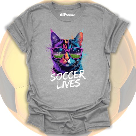 Cat Soccer Lives T-Shirt
