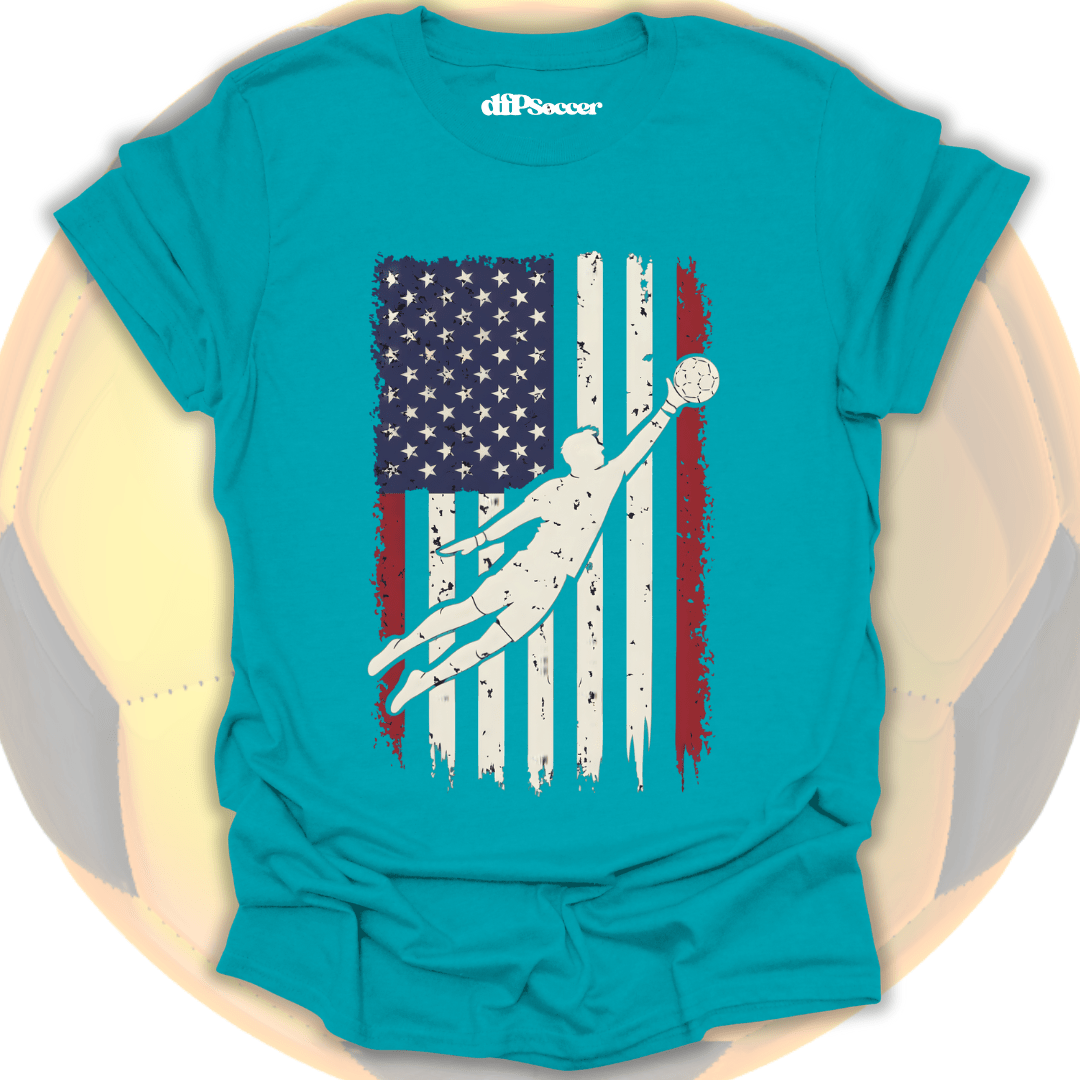 American Flag Goalie T-Shirt