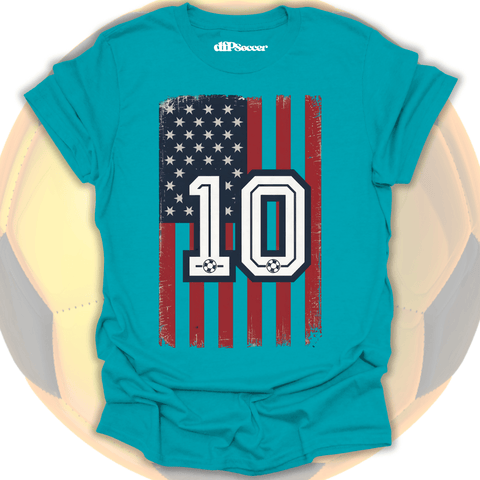 USA Flag Soccer T-Shirt