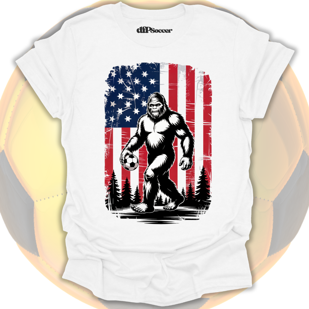 Bigfoot Plays Soccer T-Shirt
